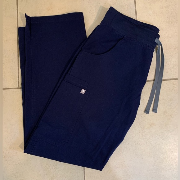 Figs Pants - Figs Navy Blue Scrub Pants Petite Small